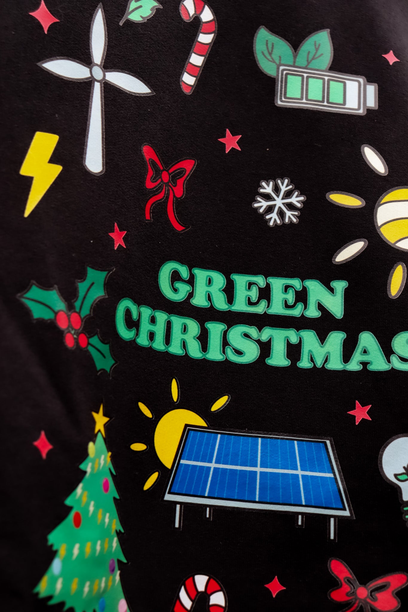 Sweat shirt green christmas