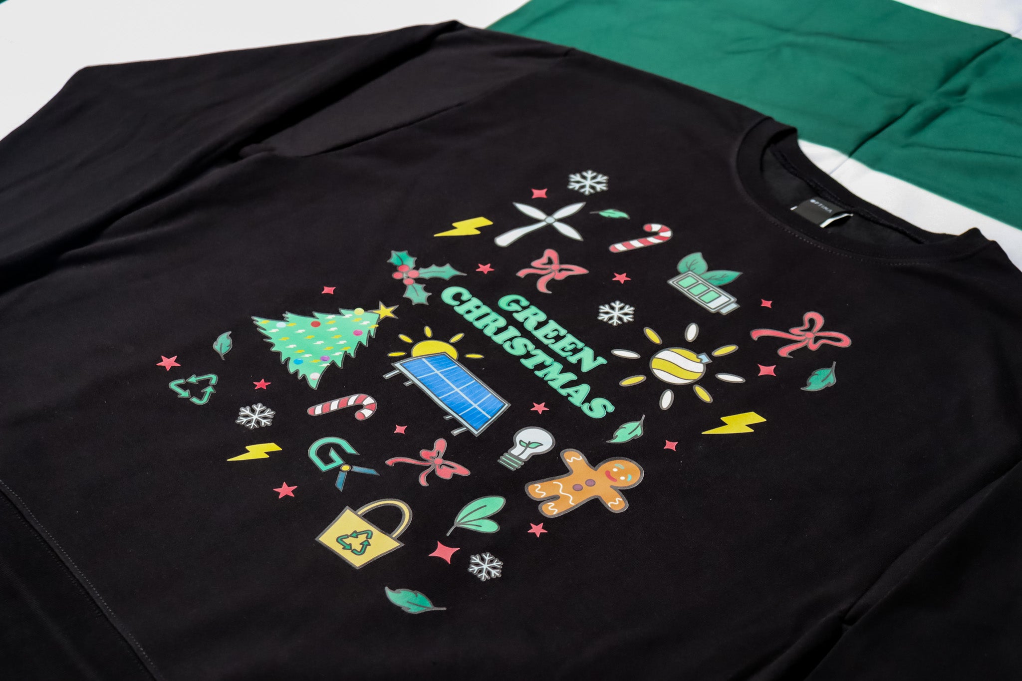 Sweat shirt green christmas