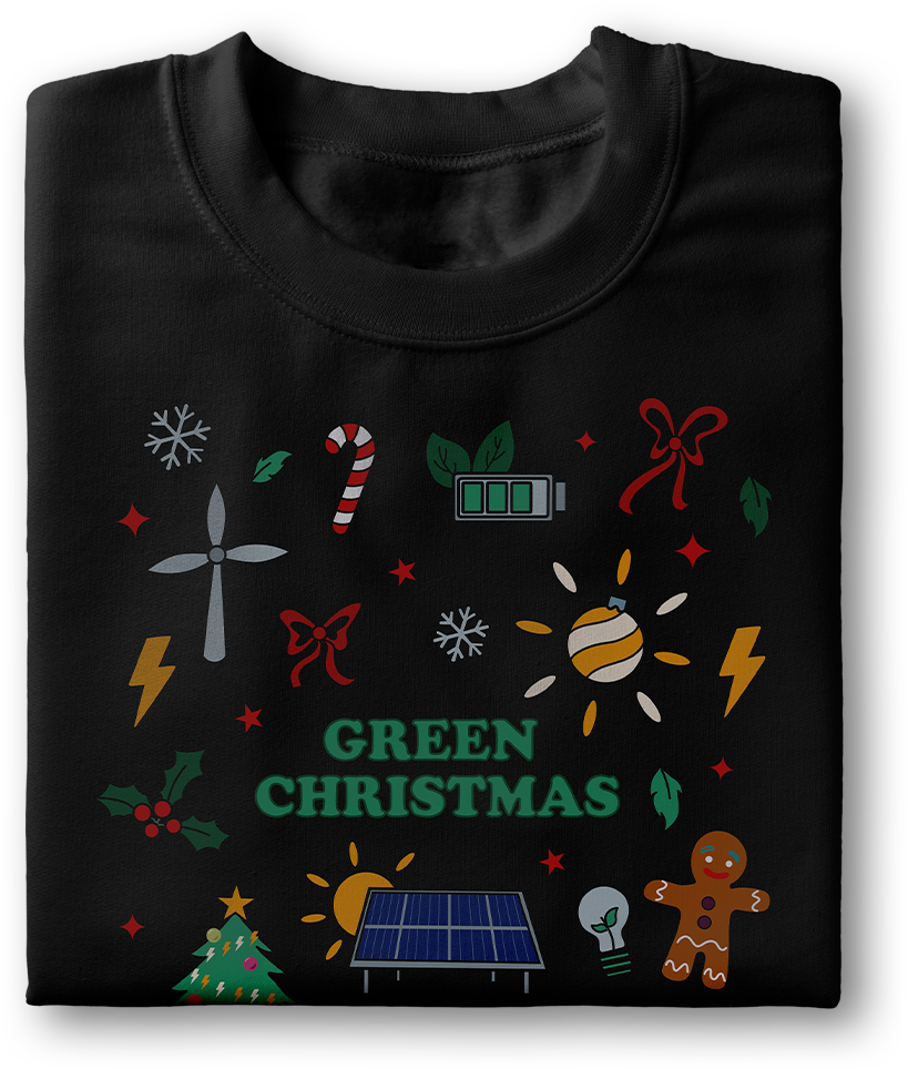 Sweat shirt green christmas