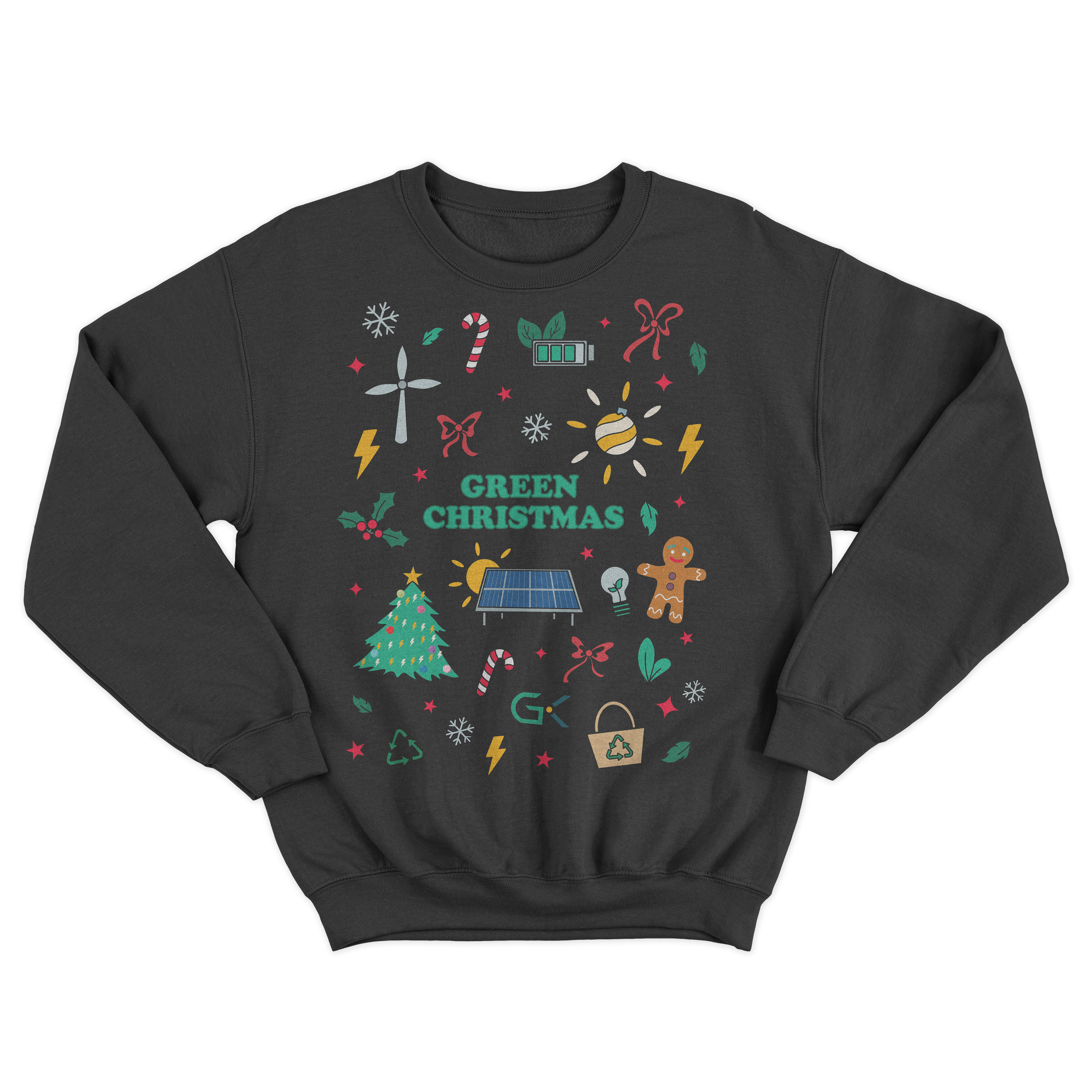 Sweat shirt green christmas